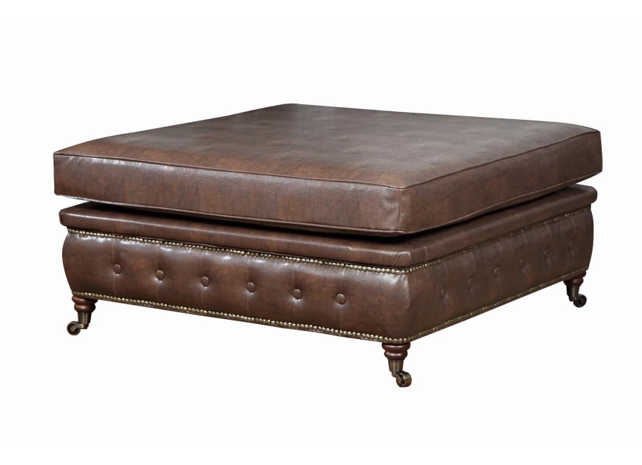 Puf pikowany glamour 100x100 VINCENT