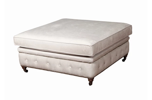 Puf pikowany glamour 100x100 VINCENT - design i funkcjonalnosc w parze