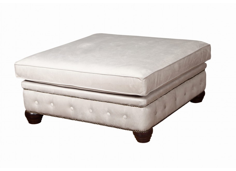 Puf pikowany glamour 100x100 VINCENT 10