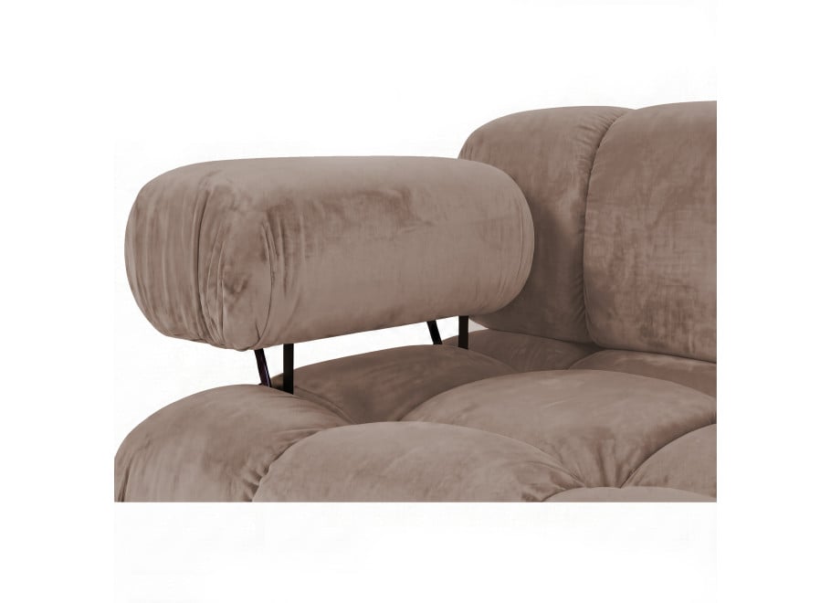 Sofa modułowa Manzoni 3-osobowa z elastyczną konfiguracją - French Velvet 656