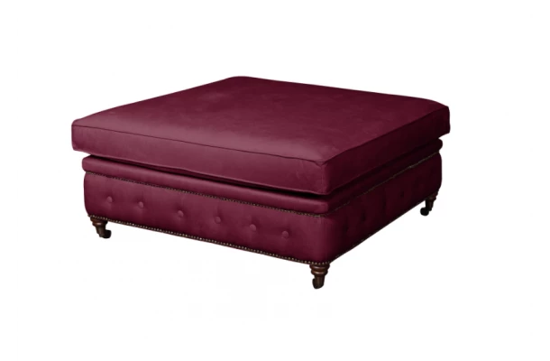 Puf pikowany glamour 100x100 VINCENT - design i funkcjonalnosc w parze