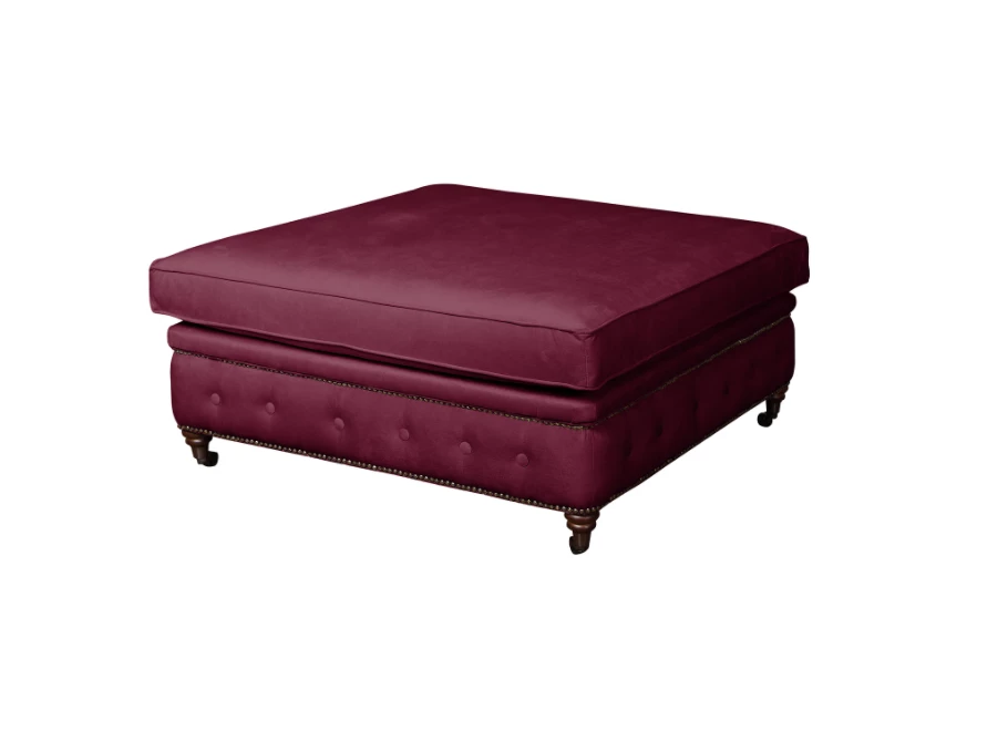 Puf pikowany glamour 100x100 VINCENT