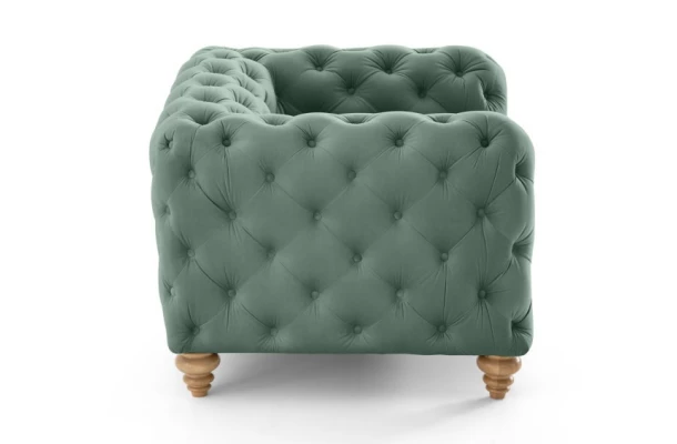 Fotel pikowany TEO WOOD Chesterfield - design i funkcjonalnosc w parze