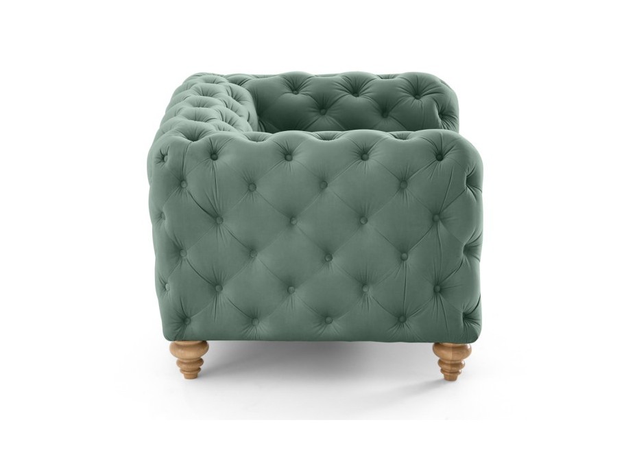 Fotel pikowany TEO WOOD Chesterfield 11