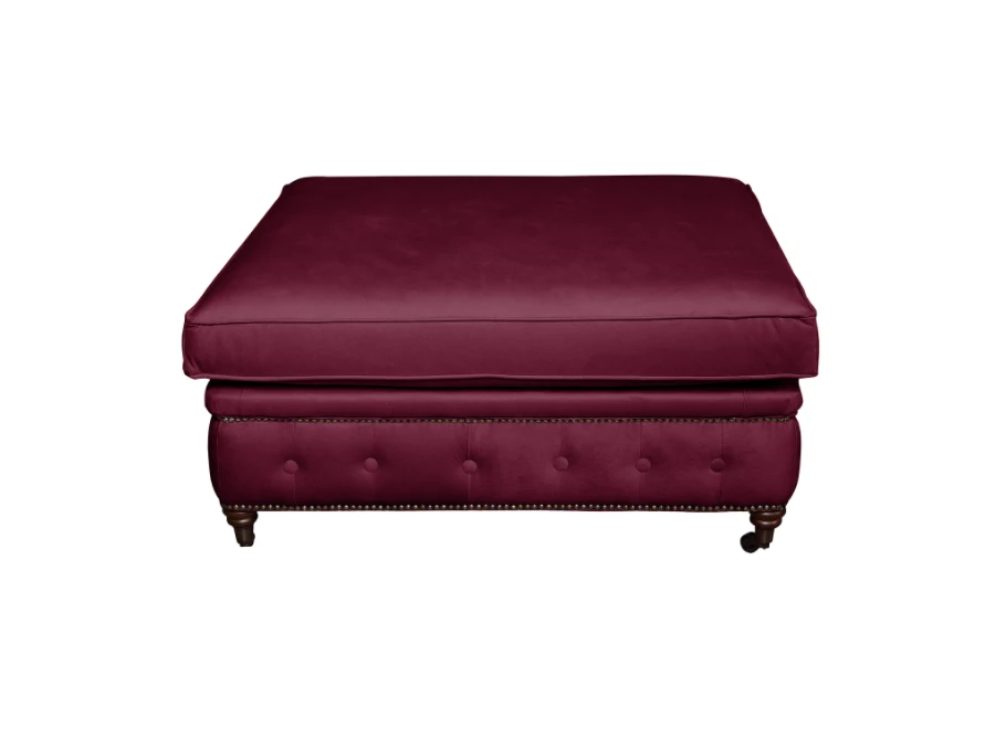 Puf pikowany glamour 100x100 VINCENT
