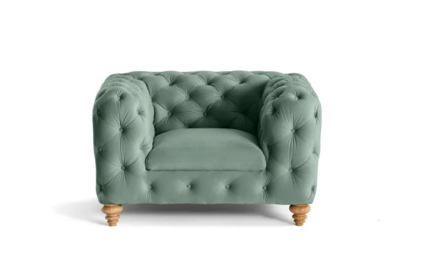 Fotel pikowany TEO WOOD Chesterfield - meble