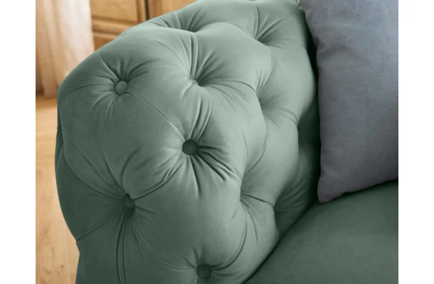 Fotel pikowany TEO WOOD Chesterfield - design i funkcjonalnosc w parze