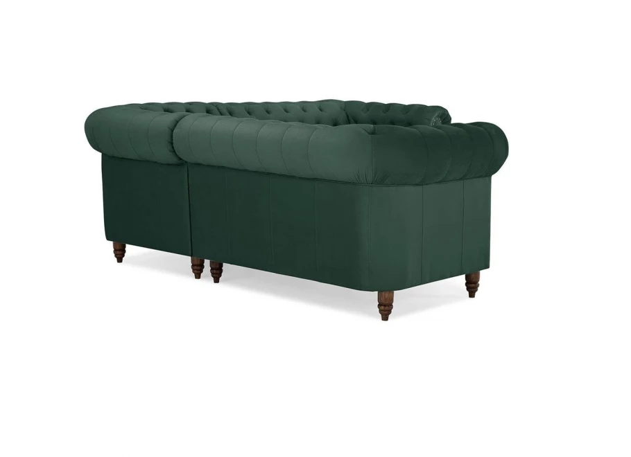 Narożnik pięcioosobowy pikowany Chesterfield VINCENT