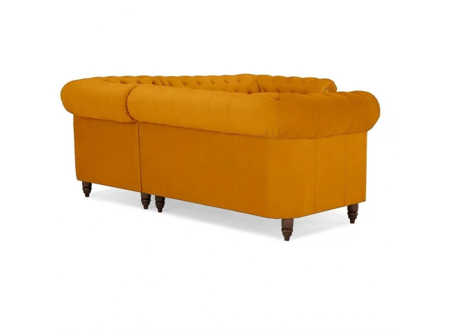 Narożnik pięcioosobowy pikowany Chesterfield VINCENT