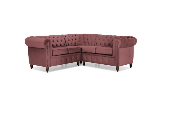 Narożnik pięcioosobowy pikowany Chesterfield VINCENT - design i funkcjonalnosc w parze