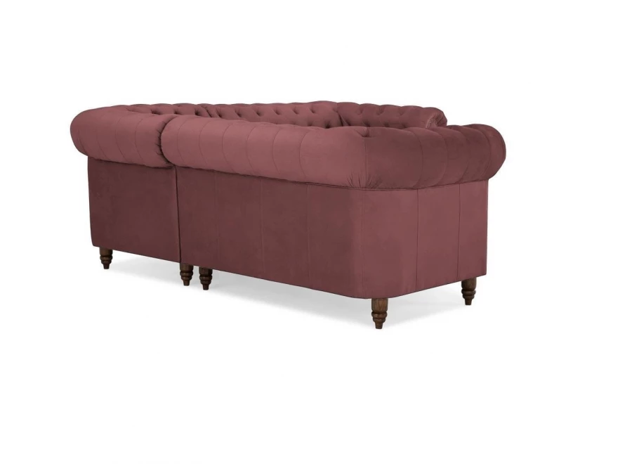 Narożnik pięcioosobowy pikowany Chesterfield VINCENT