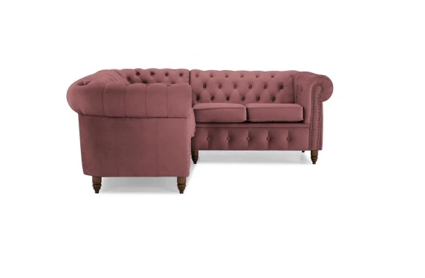 Narożnik pięcioosobowy pikowany Chesterfield VINCENT - design i funkcjonalnosc w parze