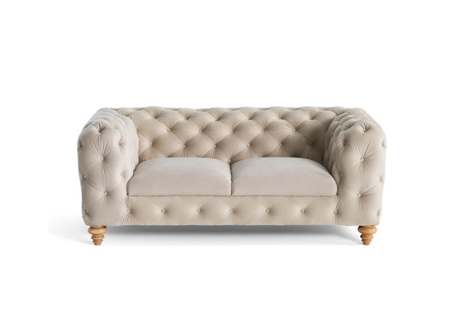 Sofa dwuosobowa pikowana TEO WOOD Chesterfield 9
