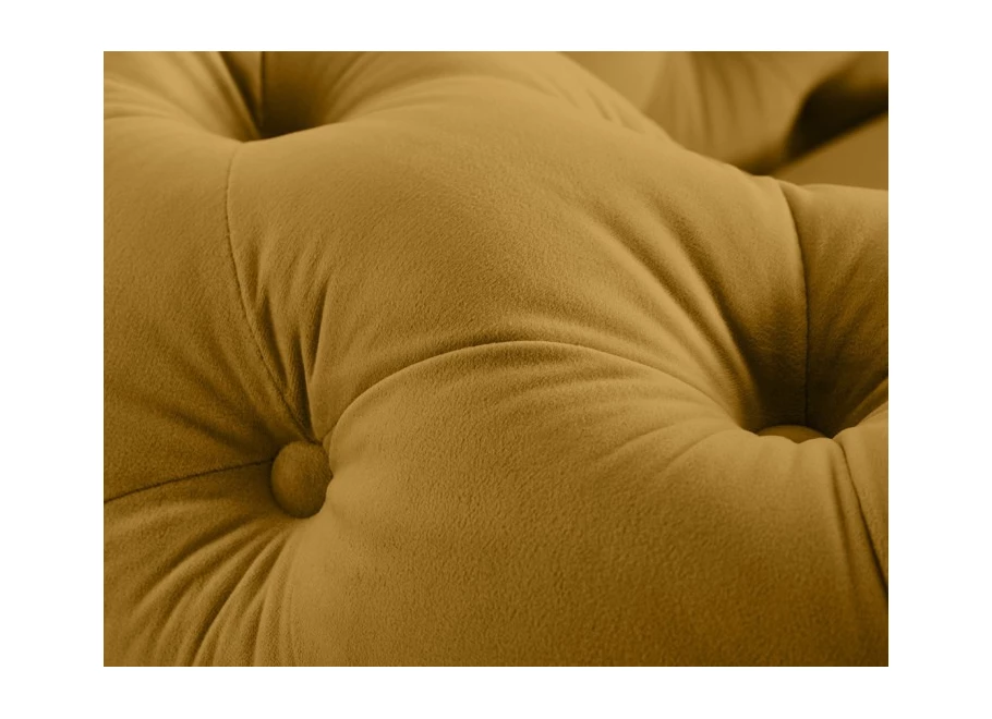 Sofa trzyosobowa pikowana TEO WOOD Chesterfield