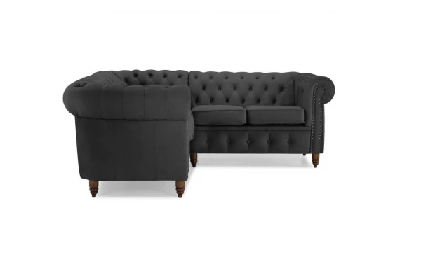 Narożnik pięcioosobowy pikowany Chesterfield VINCENT - design i funkcjonalnosc w parze