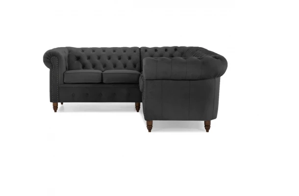 Narożnik pięcioosobowy pikowany Chesterfield VINCENT - design i funkcjonalnosc w parze