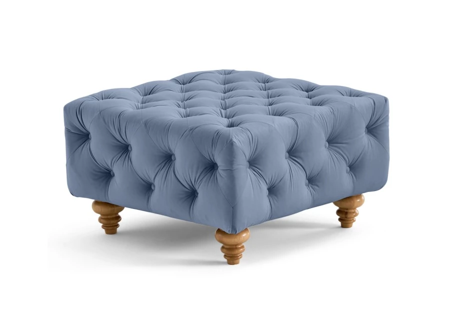 Puf pikowany TEO WOOD Chesterfield