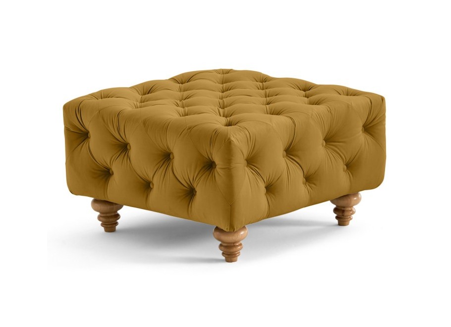 Puf pikowany TEO WOOD Chesterfield 5