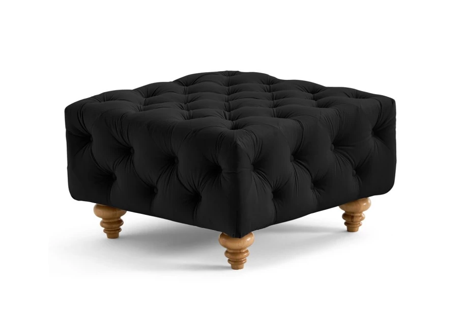 Puf pikowany TEO WOOD Chesterfield