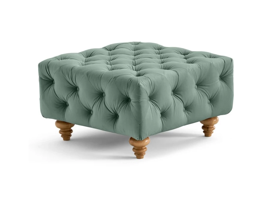 Puf pikowany TEO WOOD Chesterfield
