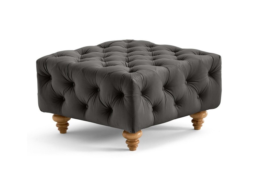 Puf pikowany TEO WOOD Chesterfield 10