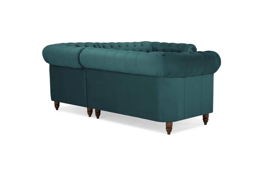 Narożnik pięcioosobowy pikowany Chesterfield VINCENT