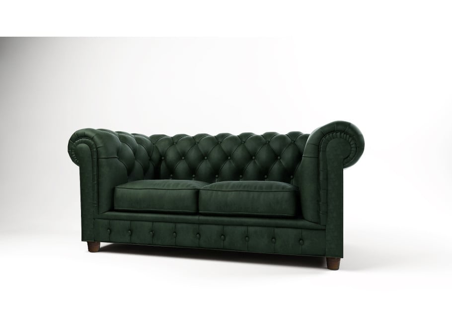 Sofa SOLARIS 2 dwuosobowa w zielonym welurze z funkcją spania 2