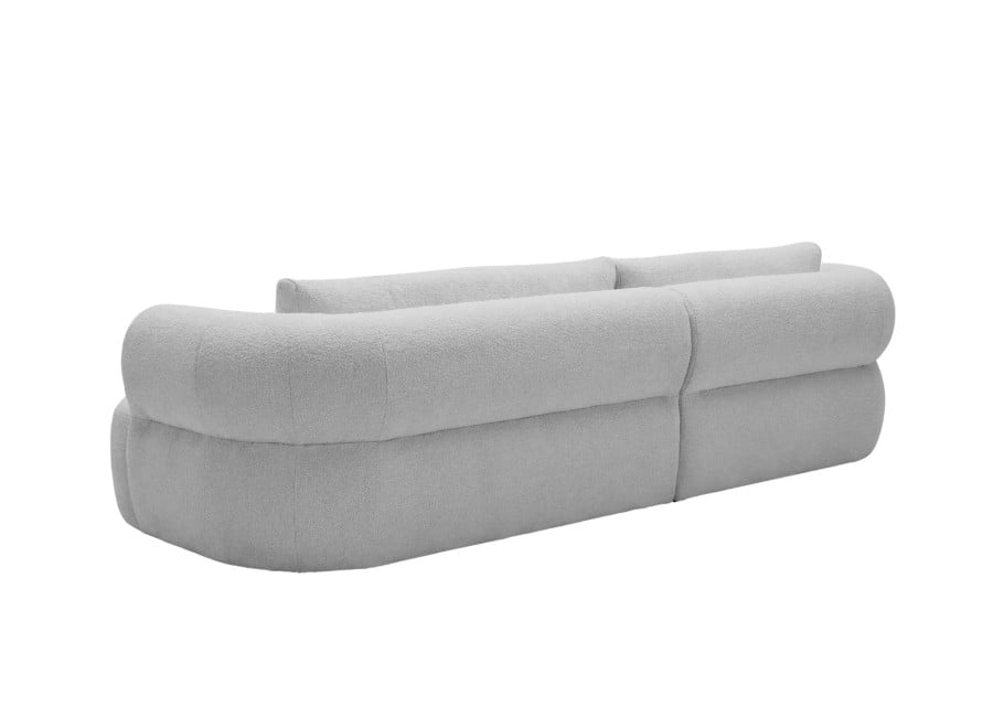 Sofa wypoczynkowa Melani czteroosobowa w popielatym szenilu 4