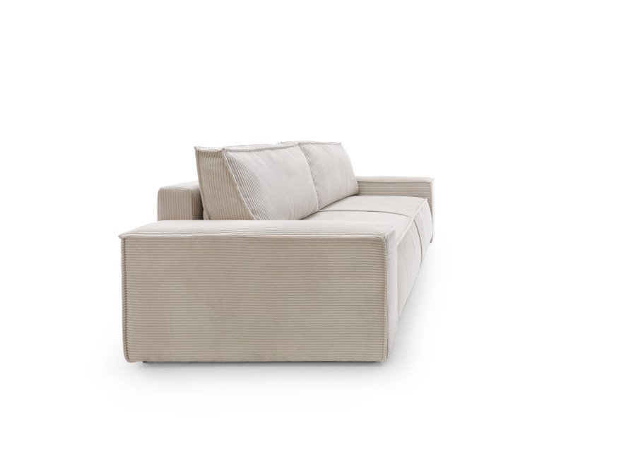 Elegancka sofa Ford trzyosobowa z funkcją spania w kolorze ecrue 4