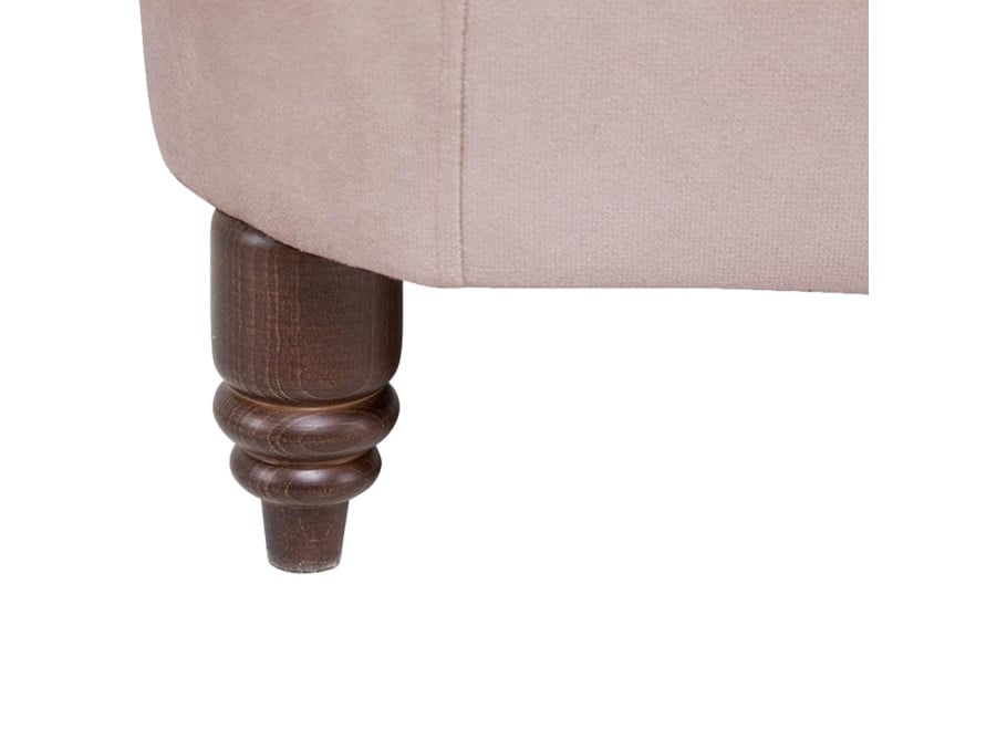 Miękka pikowana sofa VINCENT 2-osobowa Chesterfield różowa 8