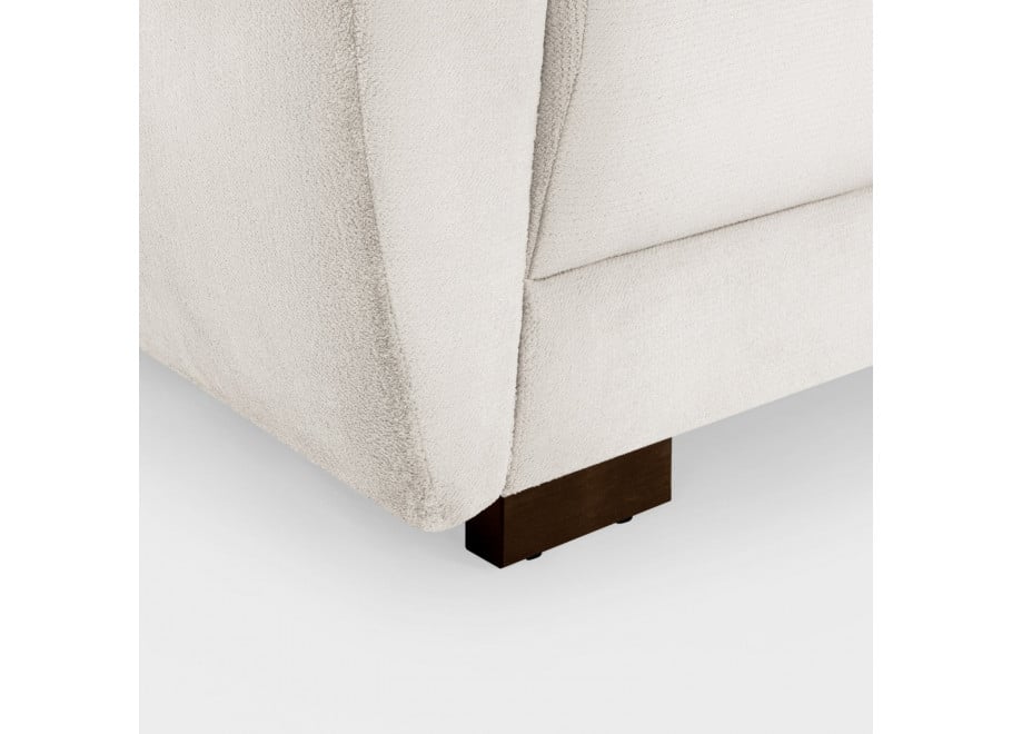 Komfortowa sofa ZEMO BIS trzyosobowa w kremowym welurze - Sorisso 6