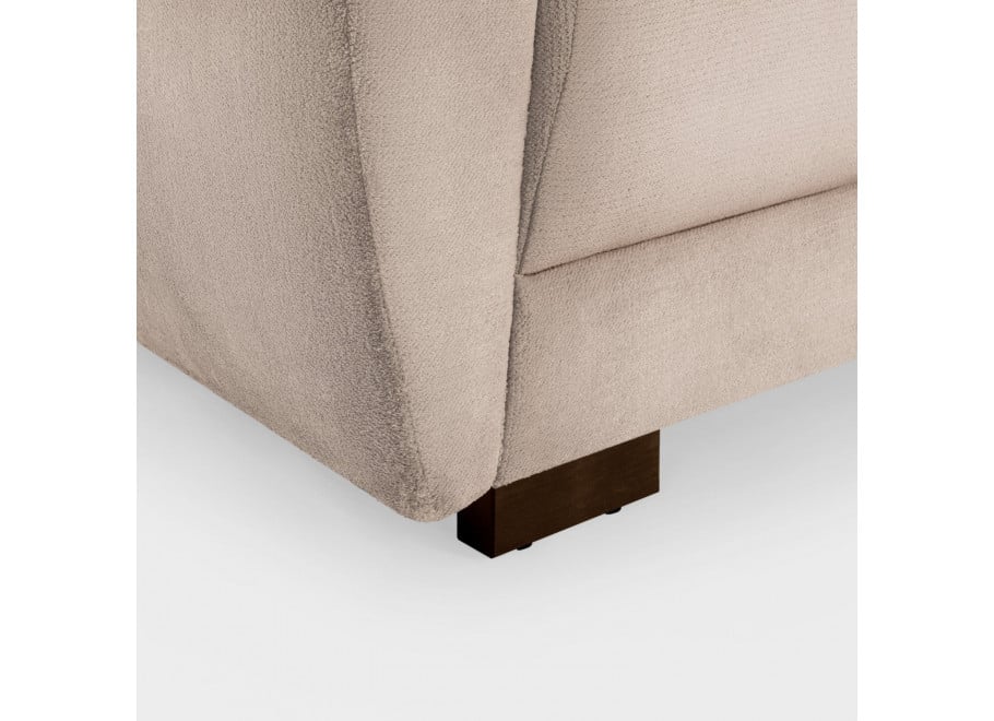 Elegancka sofa ZEMO BIS dwuosobowa w beżowym welurze - Sorisso 5