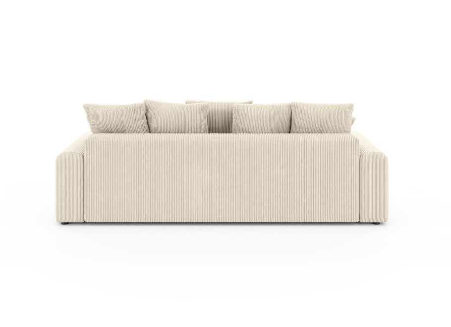 Wygodna Sofa z funkcją spania Cleo czteroosobowa w kremowym sztruksie 7