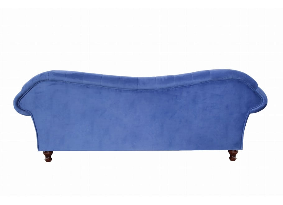 Elegancka sofa PARIS dwuosobowa w kobaltowym welurze 10