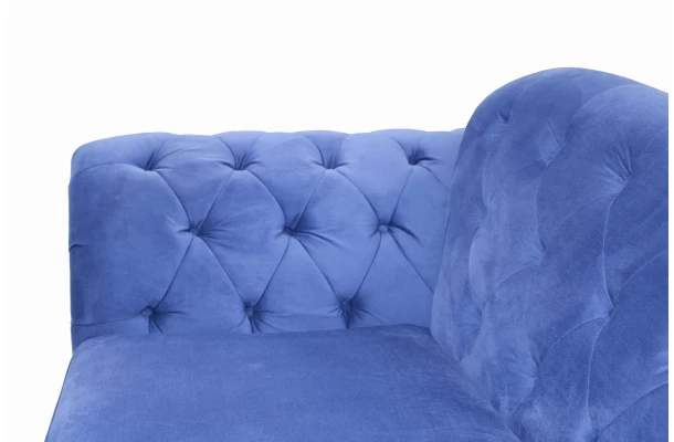 Sofa dwuosobowa z funkcją spania pikowana Chesterfield PARIS - wygodne