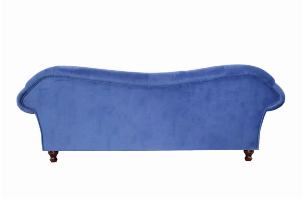 Sofa dwuosobowa z funkcją spania pikowana Chesterfield PARIS - nowoczesne