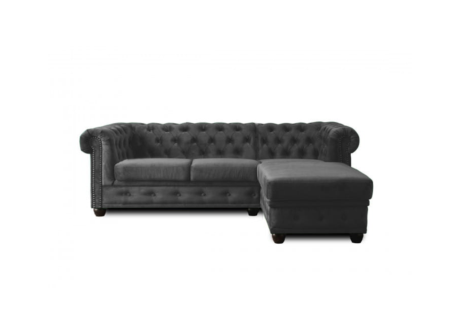 Narożnik czteroosobowy pikowany Chesterfield FELIX 2+OT 2