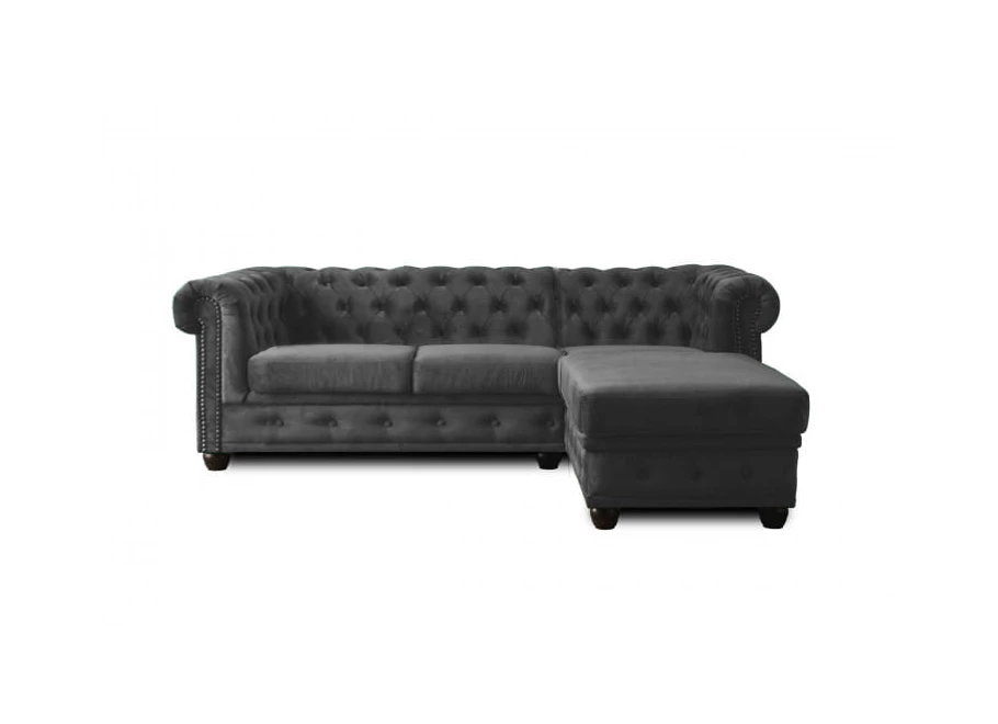 Narożnik czteroosobowy pikowany Chesterfield FELIX 2+OT
