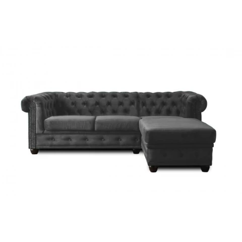Narożnik czteroosobowy pikowany Chesterfield FELIX 2+OT
