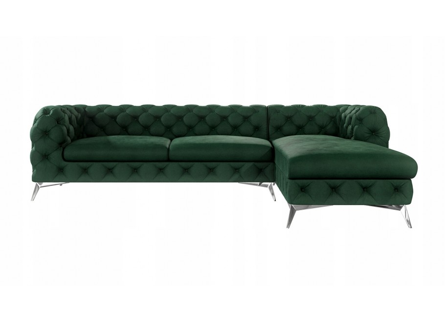 Narożnik czteroosobowy pikowany glamour Chesterfield TEO 2,5+OT 7