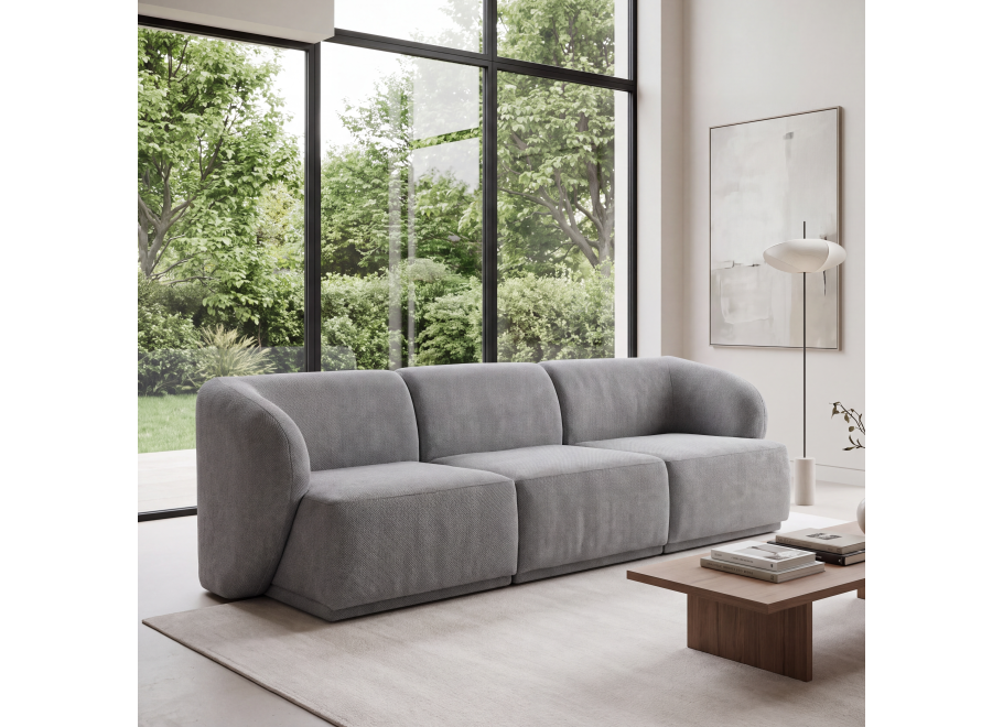 Sofa modułowa Mondavi 3-osobowa z elastyczną konfiguracją - Aragon 95
