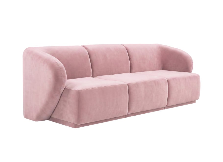 Sofa modułowa Mondavi 3-osobowa z elastyczną konfiguracją - Magic Velvet 2269