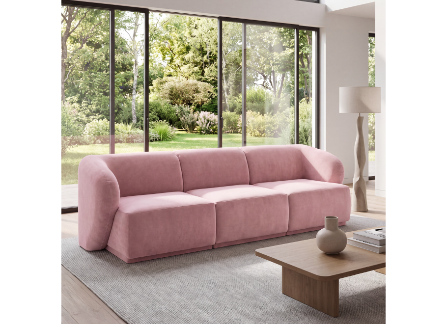 Sofa modułowa Mondavi 3-osobowa z elastyczną konfiguracją - Magic Velvet 2269