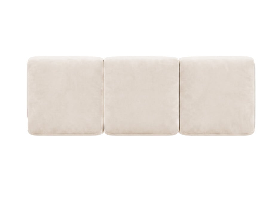 Sofa modułowa Mondavi 3-osobowa z elastyczną konfiguracją - French Velvet 678