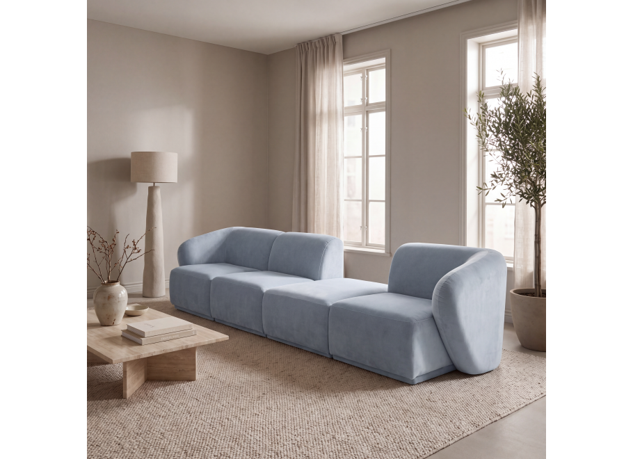 Sofa modułowa Mondavi 4-osobowa z elastyczną konfiguracją - Riviera 80