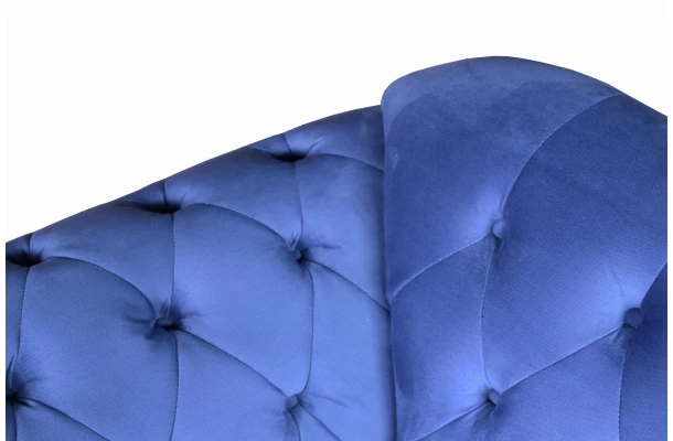 Sofa trzyosobowa z funkcją spania pikowana Chesterfield PARIS - praktyczne