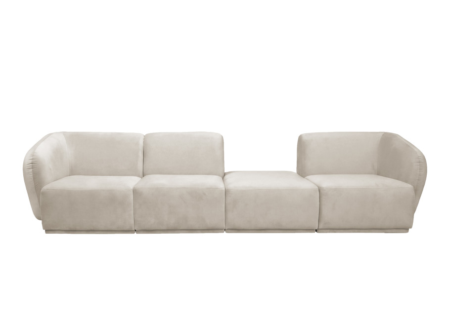 Sofa modułowa Mondavi 4-osobowa z elastyczną konfiguracją - Magic Velvet 2274