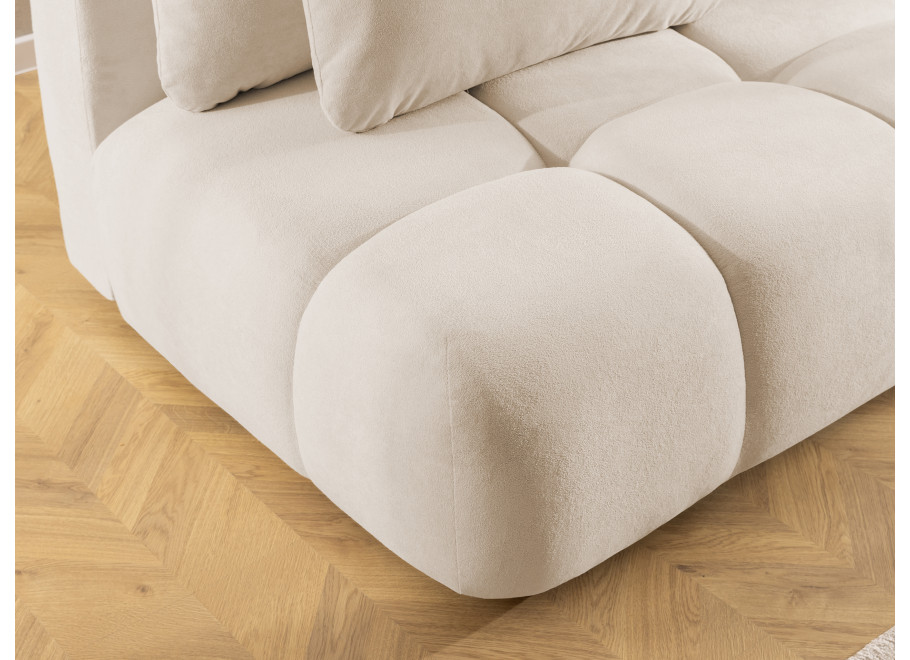 Sofa trzyosobowa z funkcją spania i przeszyciami Belluno - Soft 02