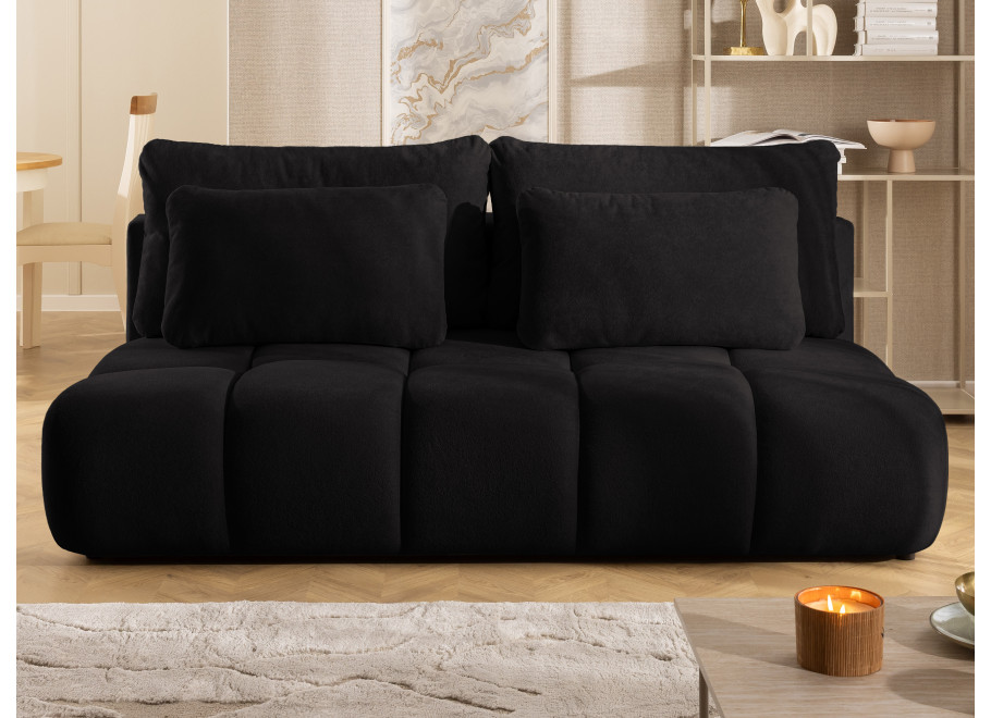 Sofa trzyosobowa z funkcją spania i przeszyciami Belluno - Soft 22