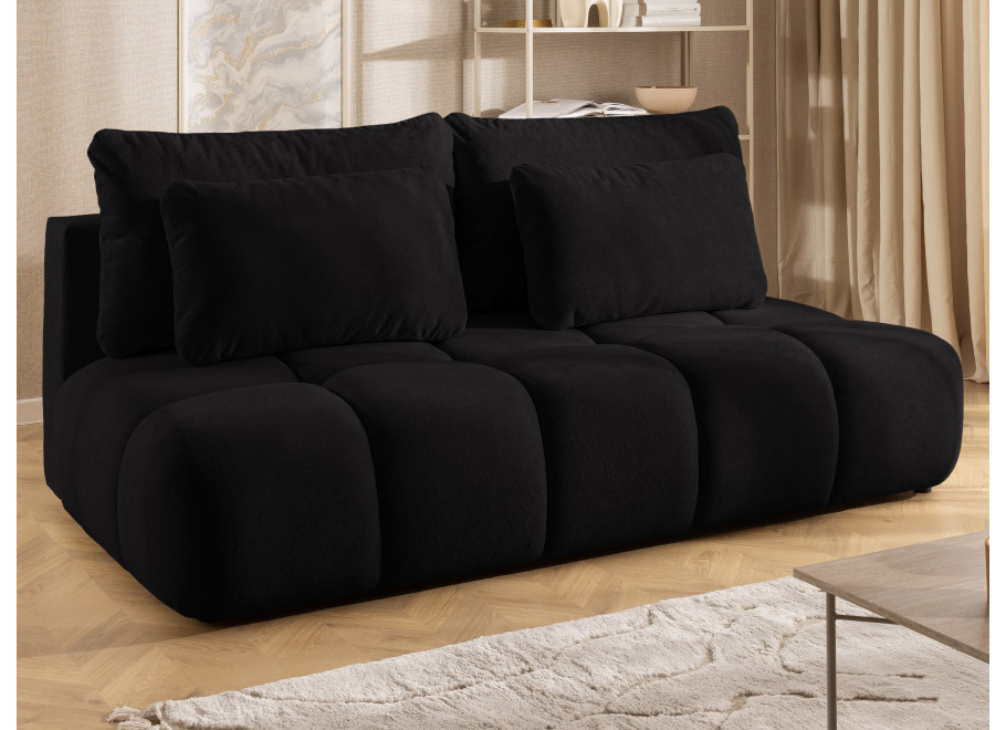 Sofa trzyosobowa z funkcją spania i przeszyciami Belluno - Soft 22
